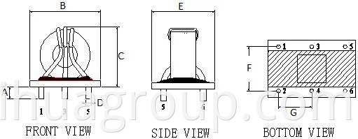 Common Mode Cooper Spulenleistungsinduktor für Adapter